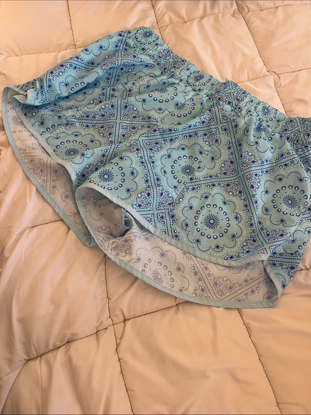 all in motion Light Blue Printed Sleep Shorts